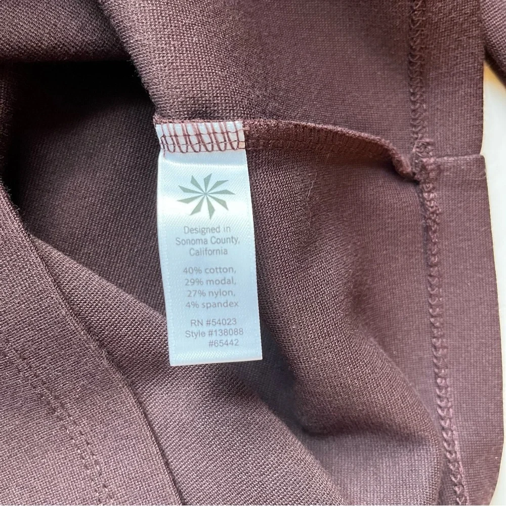 ATHLETA Purple Illusion Long Sleeve Dress Size Medium - Picture 7 of 8